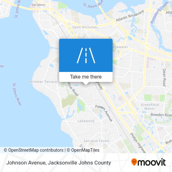 Johnson Avenue map
