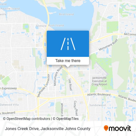 Jones Creek Drive map