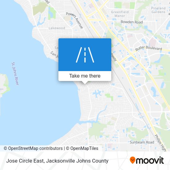 Jose Circle East map