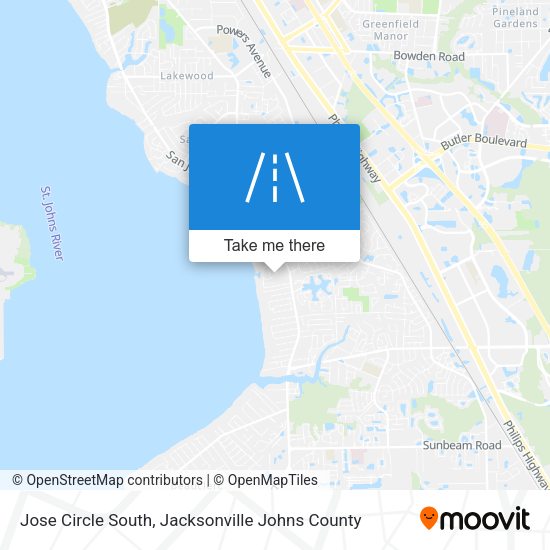Jose Circle South map