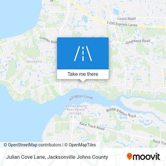 Julian Cove Lane map