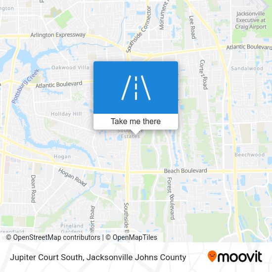 Jupiter Court South map