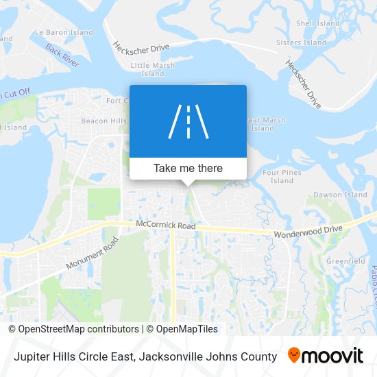 Mapa de Jupiter Hills Circle East