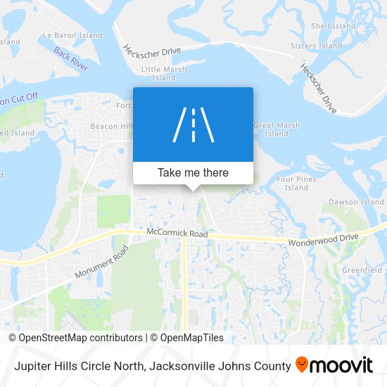Jupiter Hills Circle North map