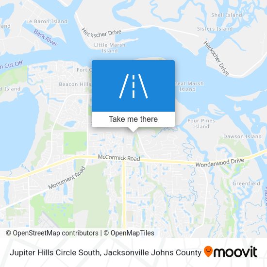 Mapa de Jupiter Hills Circle South