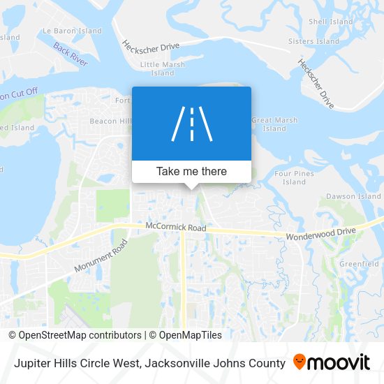 Mapa de Jupiter Hills Circle West