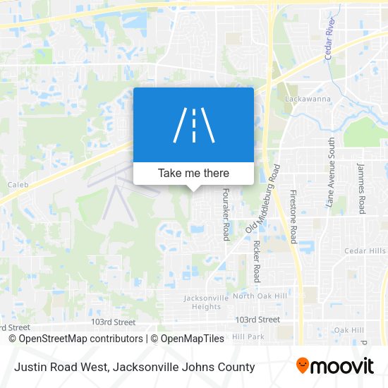 Justin Road West map