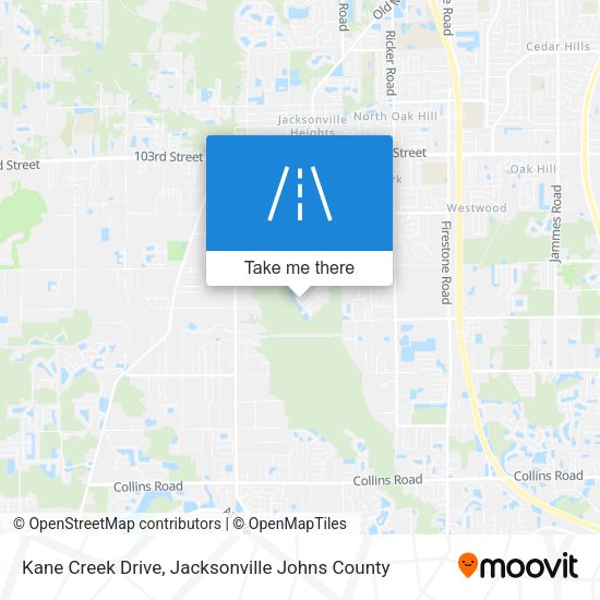 Kane Creek Drive map