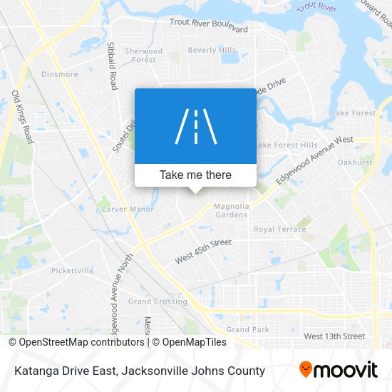 Katanga Drive East map