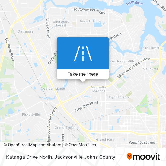 Katanga Drive North map