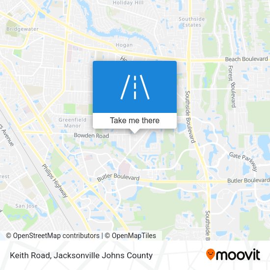 Mapa de Keith Road