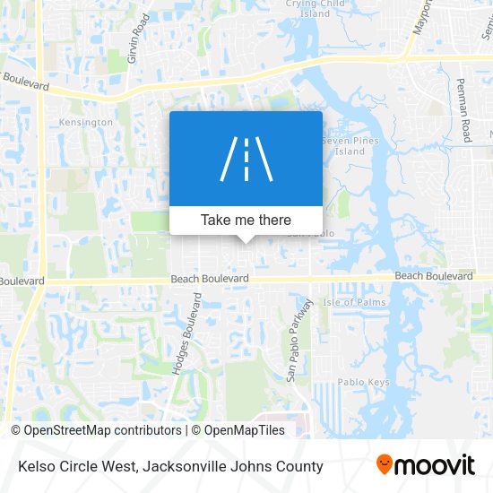 Kelso Circle West map