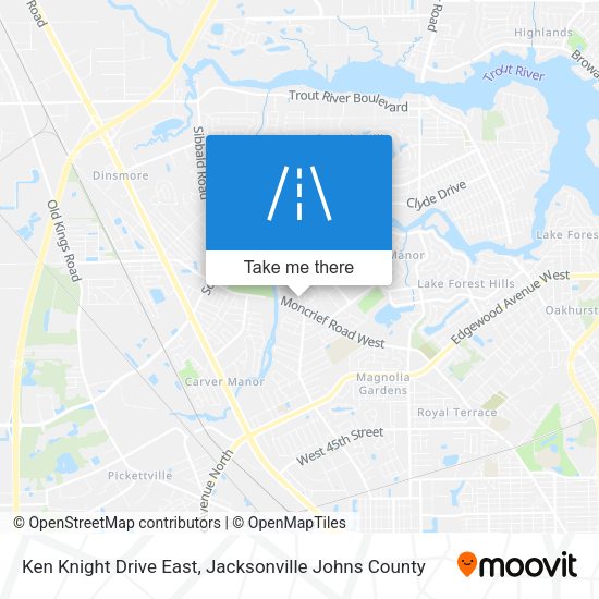 Mapa de Ken Knight Drive East