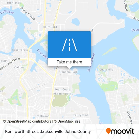 Kenilworth Street map
