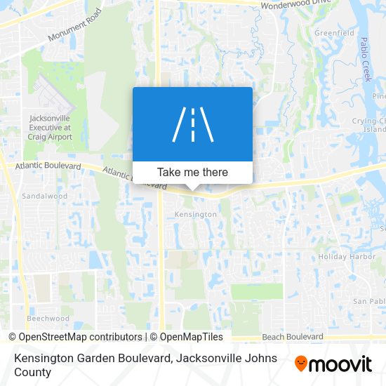 Mapa de Kensington Garden Boulevard