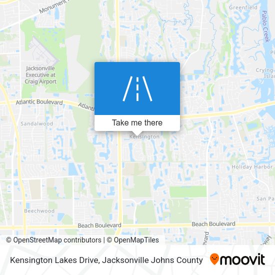 Kensington Lakes Drive map
