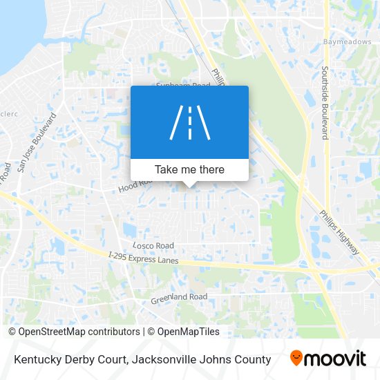 Kentucky Derby Court map