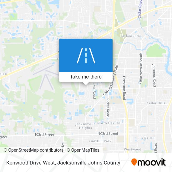 Kenwood Drive West map