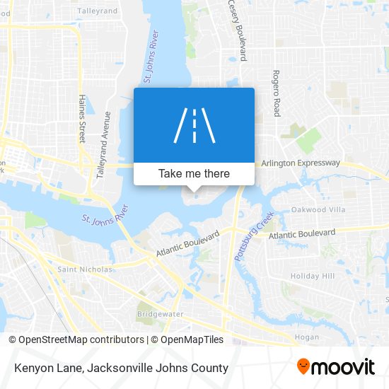 Kenyon Lane map