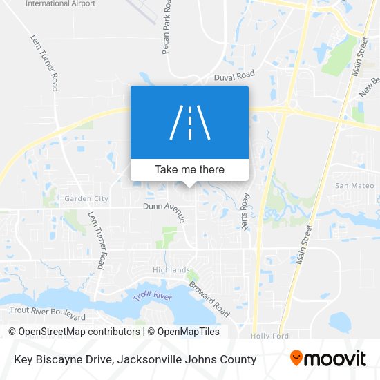 Key Biscayne Drive map