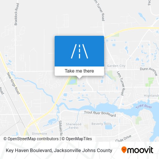 Key Haven Boulevard map