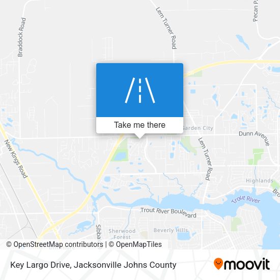 Mapa de Key Largo Drive