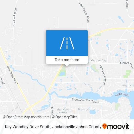 Key Woodley Drive South map