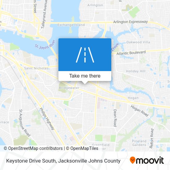 Keystone Drive South map