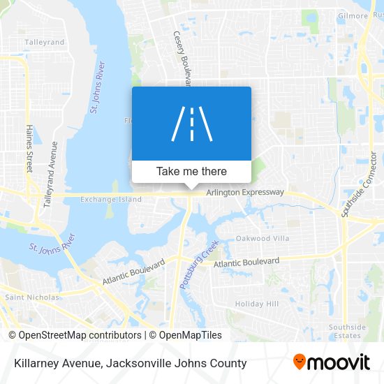 Mapa de Killarney Avenue