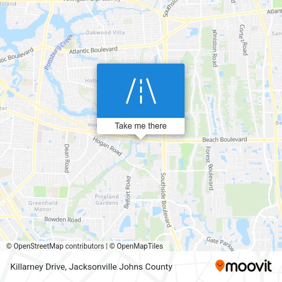Killarney Drive map