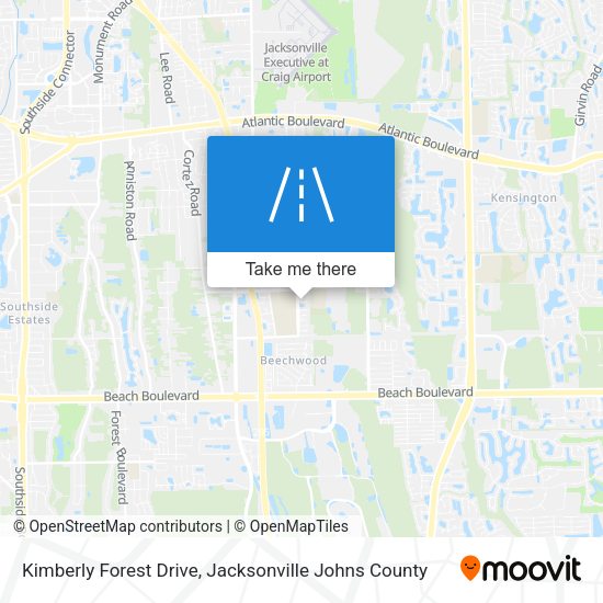 Kimberly Forest Drive map