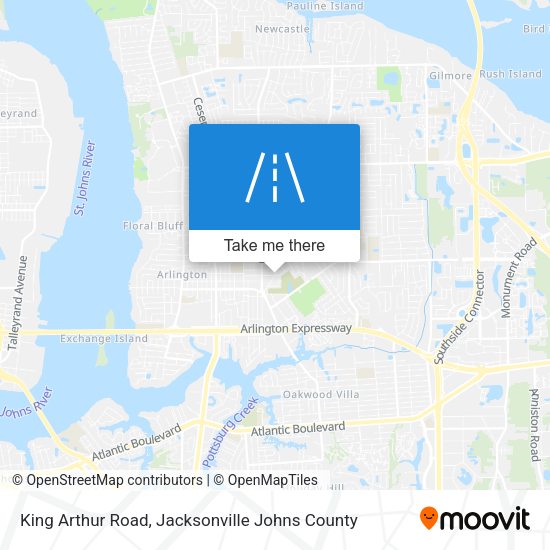 King Arthur Road map