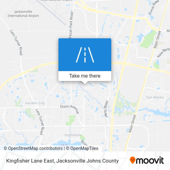 Kingfisher Lane East map