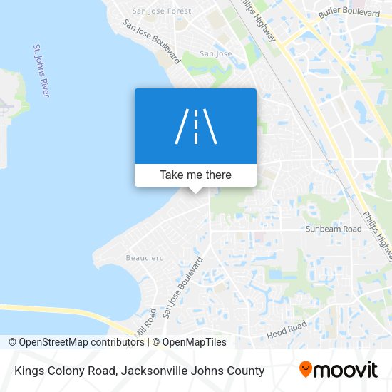 Mapa de Kings Colony Road