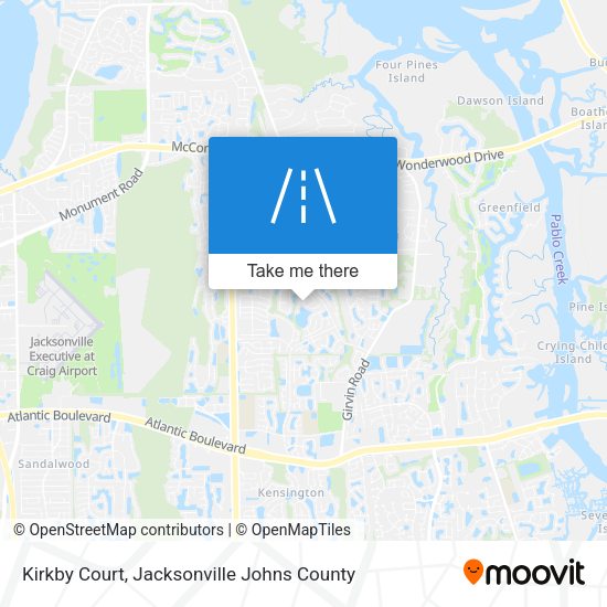 Mapa de Kirkby Court