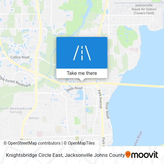 Knightsbridge Circle East map