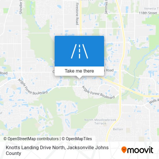 Knotts Landing Drive North map