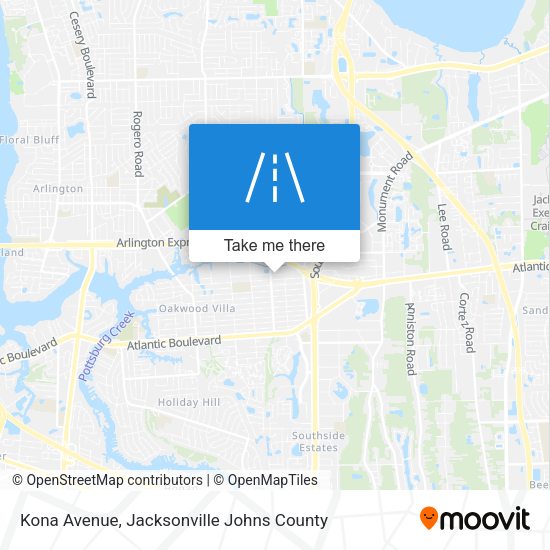 Kona Avenue map