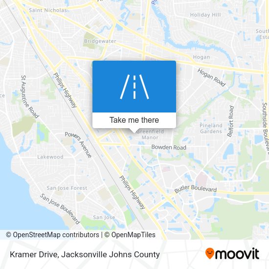 Mapa de Kramer Drive