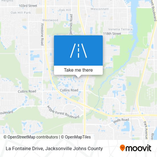 La Fontaine Drive map
