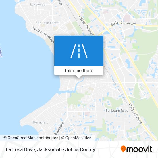 La Losa Drive map