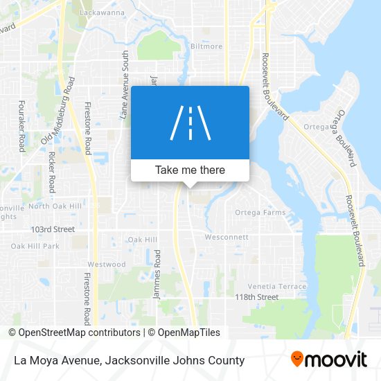 La Moya Avenue map