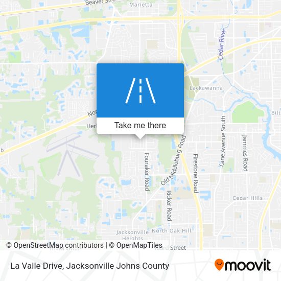 La Valle Drive map