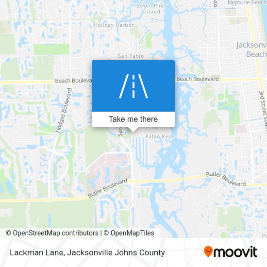 Lackman Lane map