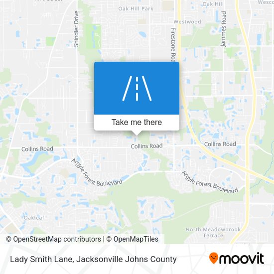 Lady Smith Lane map