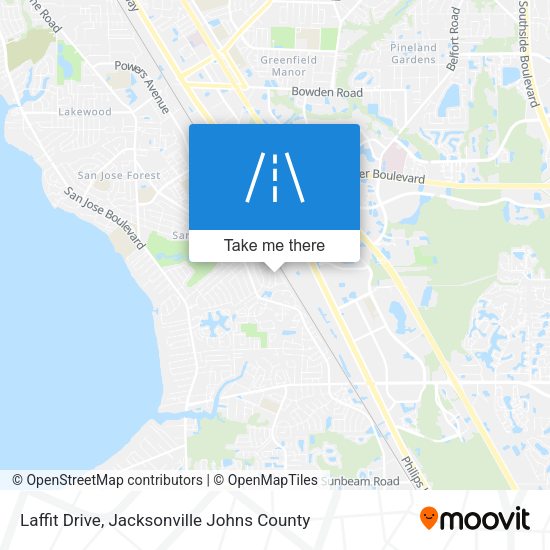 Laffit Drive map