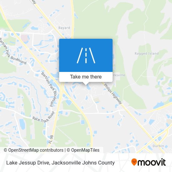 Lake Jessup Drive map