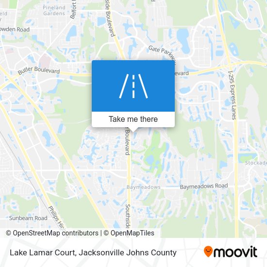 Lake Lamar Court map