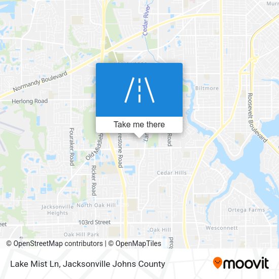 Lake Mist Ln map