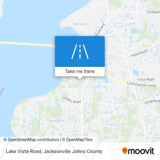 Lake Vista Road map